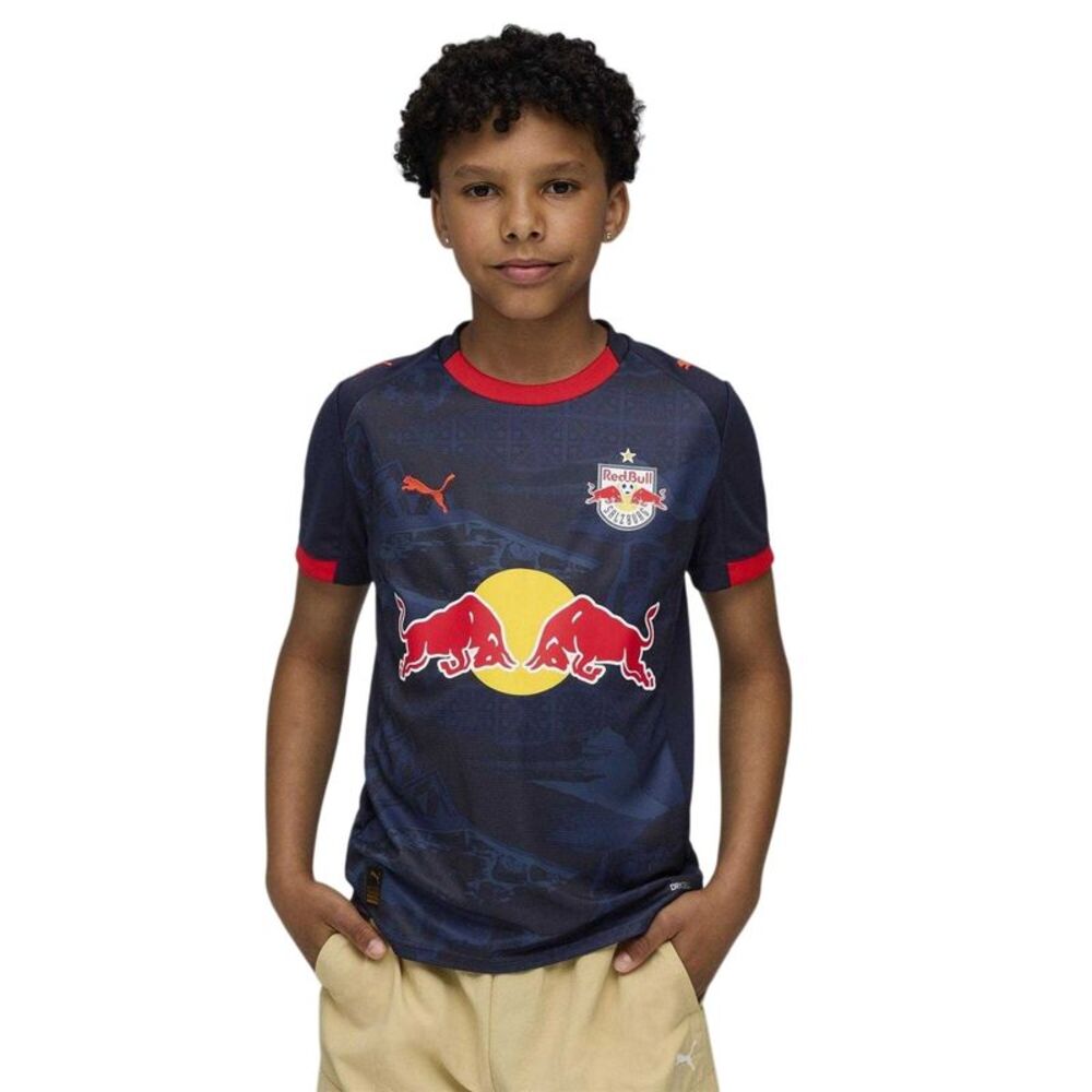 FC Red Bull Salzberg Childrens/Kids Puma Away Shirt / Navy/Red - Picture 3 of 4